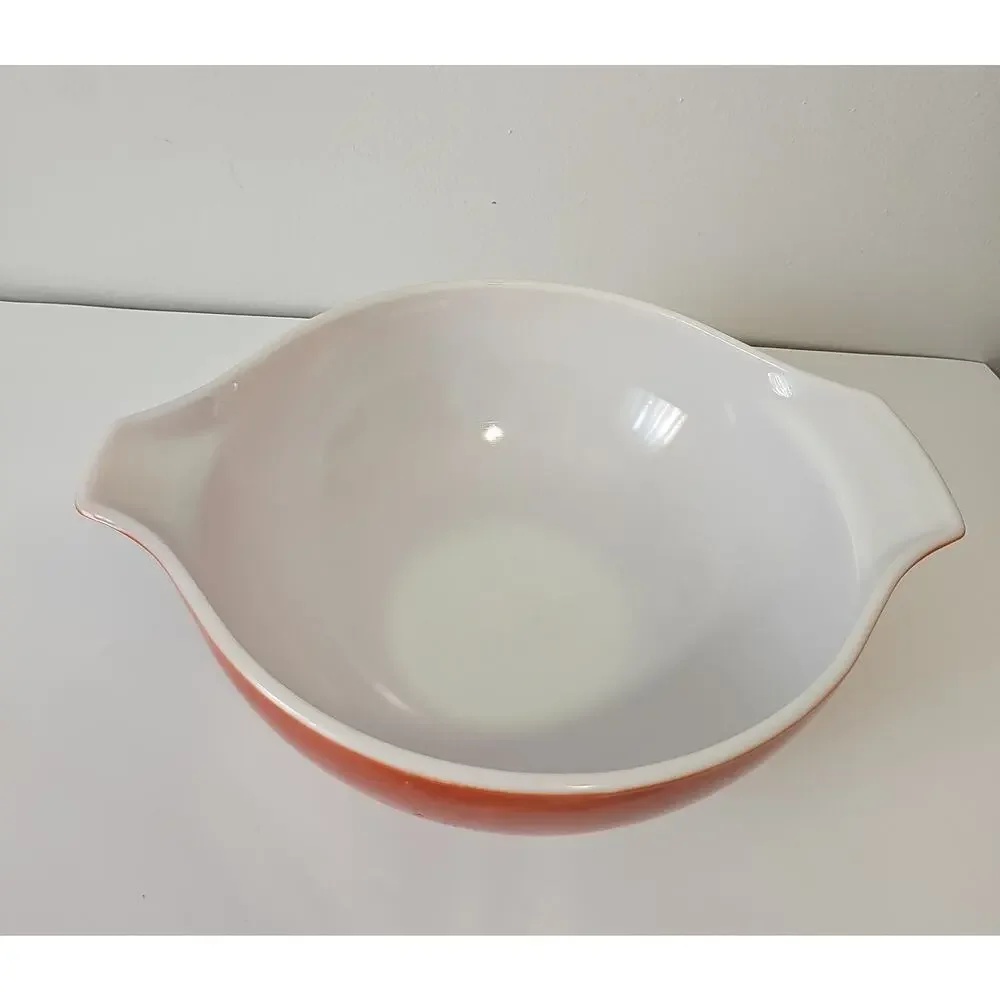 Vintage Pyrex 444 Autumn Harvest Wheat Cinderella Mixing Bowl 4 Quart